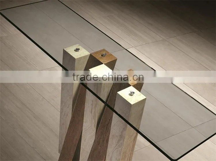 luxury furniture travertine wall console table