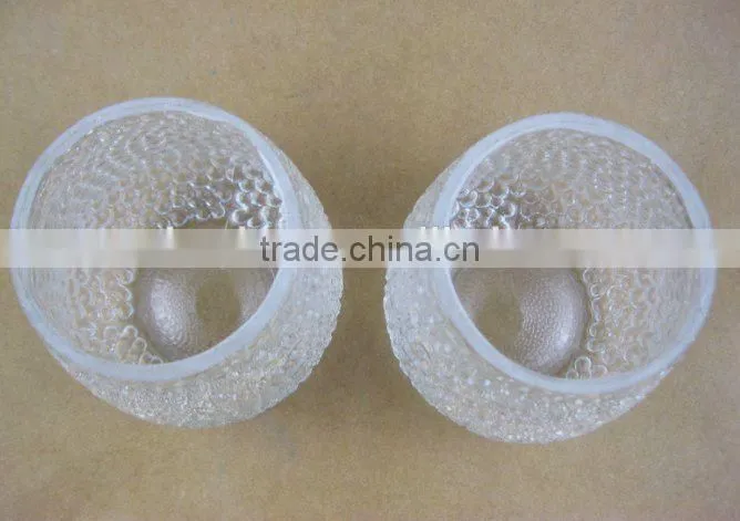 pocking mark glass candle holder