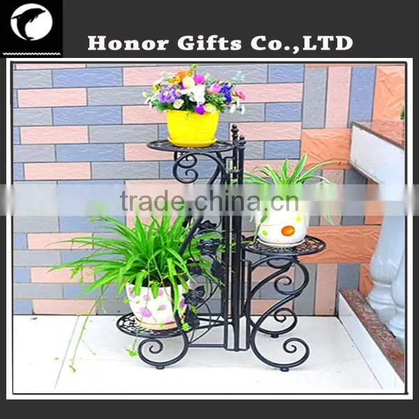 Elegant Arch Design Garden Planter Shelf