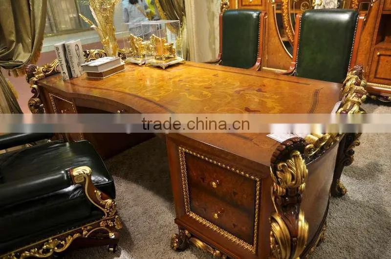 2015 Bisini Luxury Wooden Executive Desk Set, , Office Desk, Office Chair,Book Cabinet,Luxury Office Furniture set,(BF08-0274)