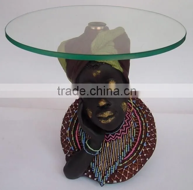 Indian antique lady resin statue
