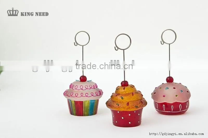 2016 China LED acrylic & plastic card holder sweety cake Office supplies cheap wholesale