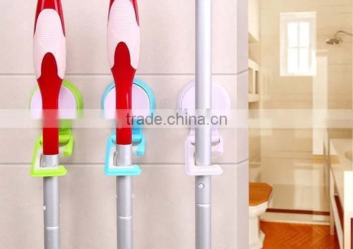 Vacuum suction cup bathroom and kitchen plastic Mop frame/holder