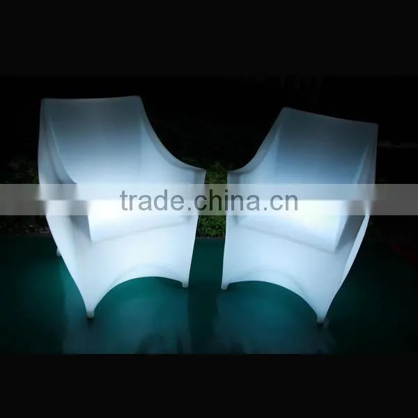 inflatable sofa with led light/garden led sofa