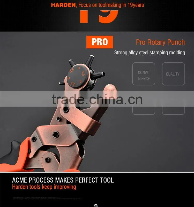 45# Carbon Steel Custom Professional Multi Functional Round Rotary Hole Punch