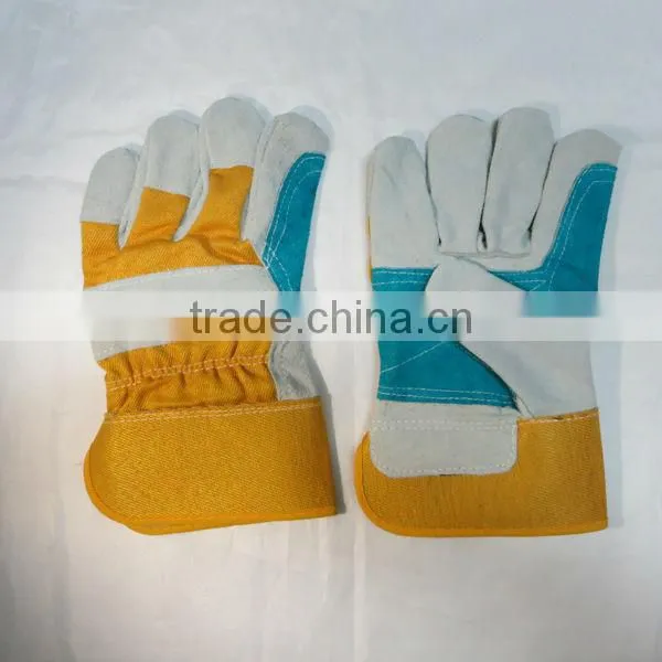 Reinforced Cow Split Working Leather Gloves