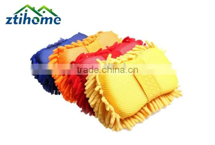 Car Wax Sponge Wash Gloss Microfiber Cleaning Pad