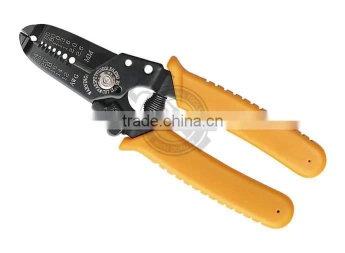 0.8-2.6mm Wire Stripper With Dip Plastic Grip Handle