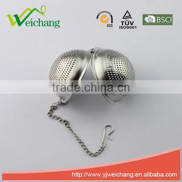 WCYY0006 High quality Hot sale 304 material circular Long chain Tea Ball Tea Infuser Tea Strainer