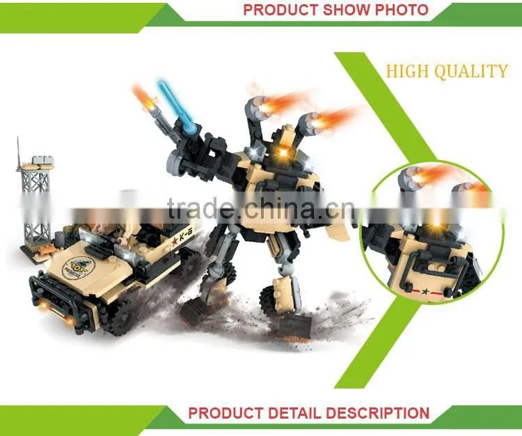Most popular diy military play set kids interlocking building block
