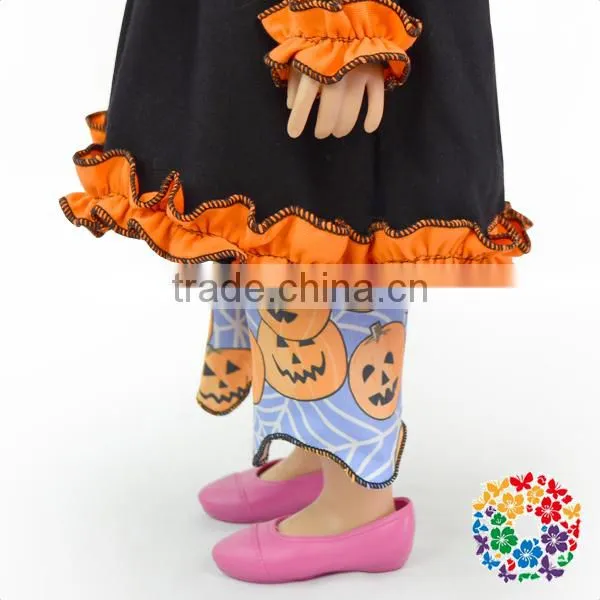 Boutique Cotton 18" Doll Clothes Halloween Day Black Long Sleeve Clothing American Girl Doll Clothes
