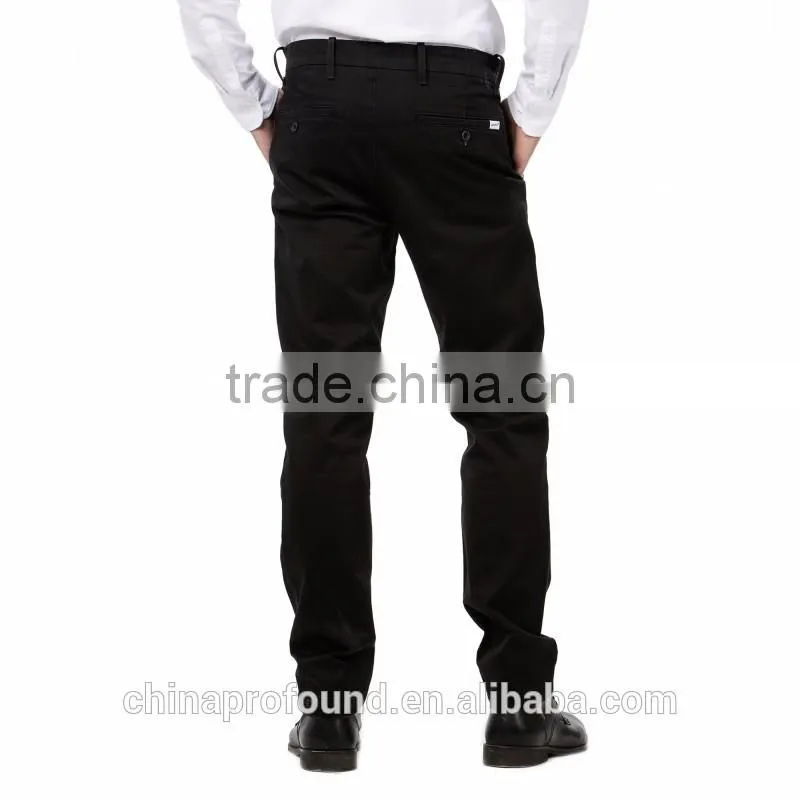 cotton trousers new design men's black casual pants Slim fit narrow feet man trousers custom wholesale pants for men