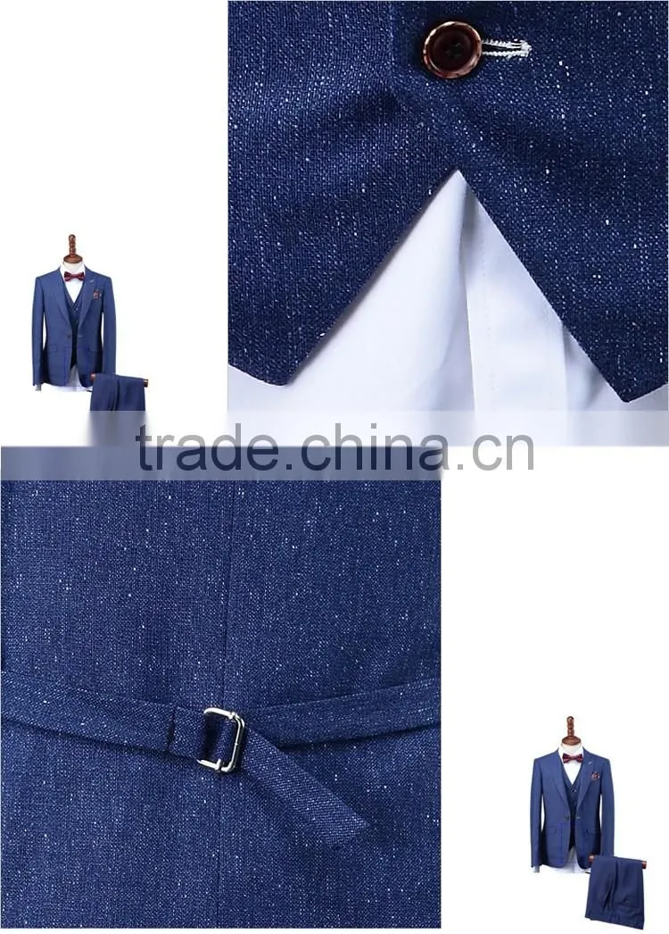 2016 latest design blue suit pant coat pant coat design men wedding suits pictures