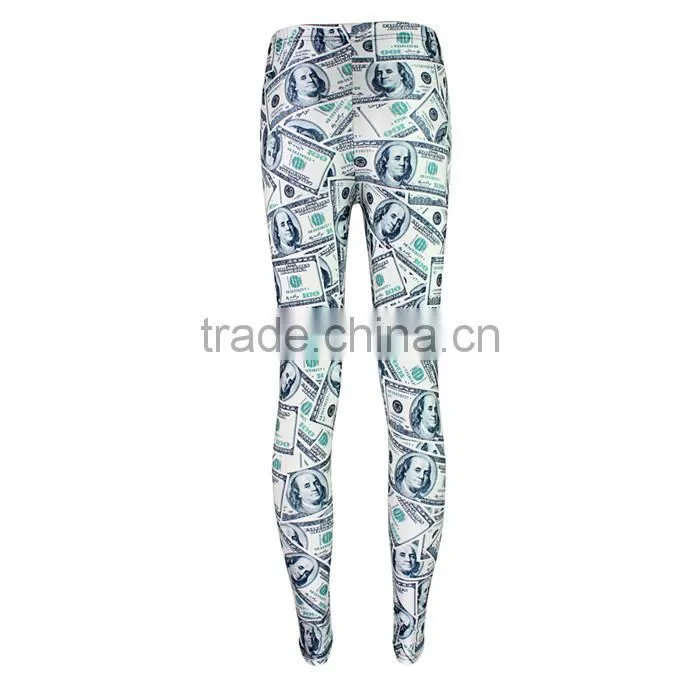 women's fashionable printed legging pantyhose