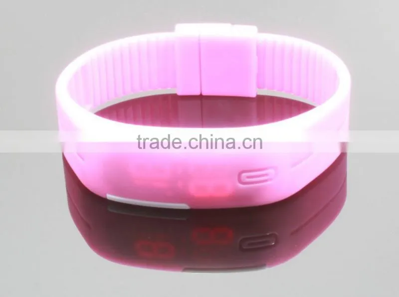 HOT Sports Bracelet LED Watch 2015 Sport Watch Fashion Digital Watch Date Time Men Wristwatch Waterproof Colorful Rubber Band