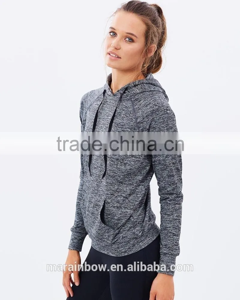 Lightweight Womens Raglan Long Sleeve Gym Pullover Hoodie Shirt Dry Fit Outdoor Performance Hoodie Jacket Sports wear