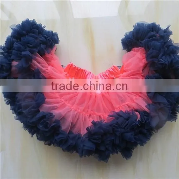 2015 high quailty! light pink and red Fluffy Chiffon tutu skirts for Baby Girls
