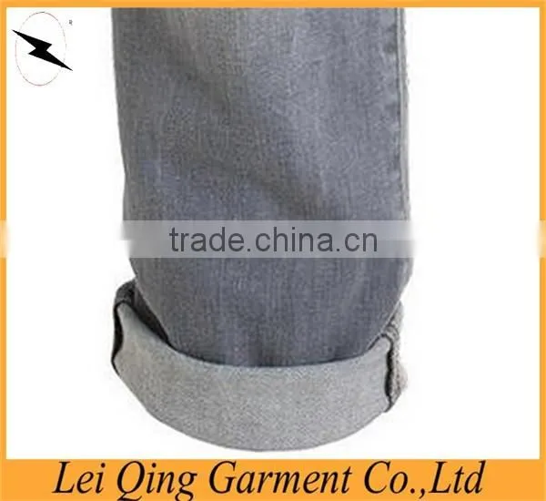 100% cotton washed slim men fashion jeans trousers
