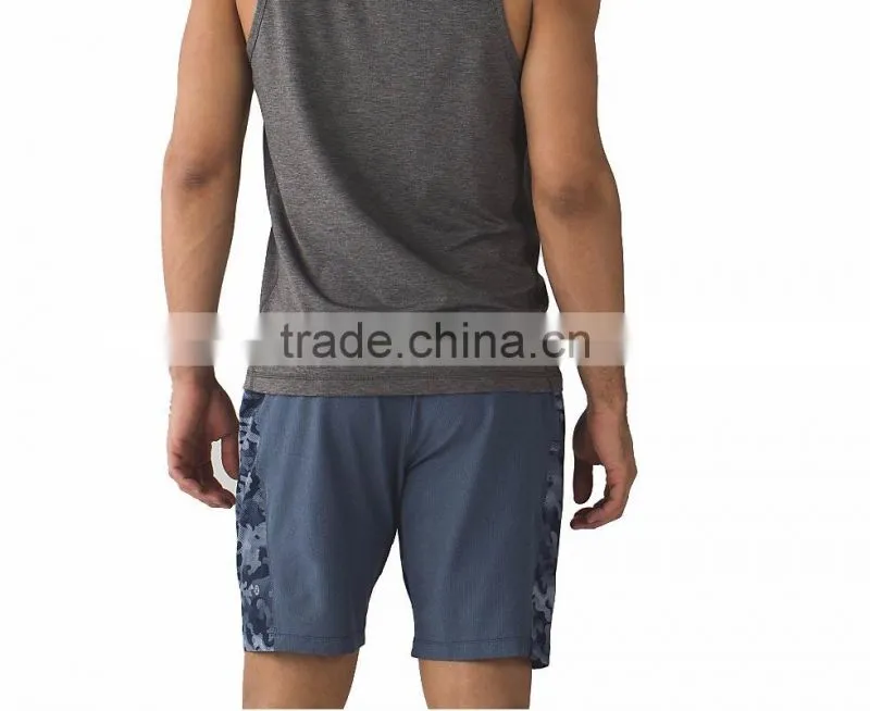 Side panel sublimation dry fit mens training shorts running shorts