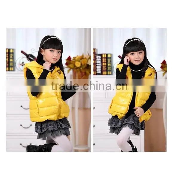 2015 High Quality Chinese Manufacturer OEM Kids' Down Vest,Winter Vest