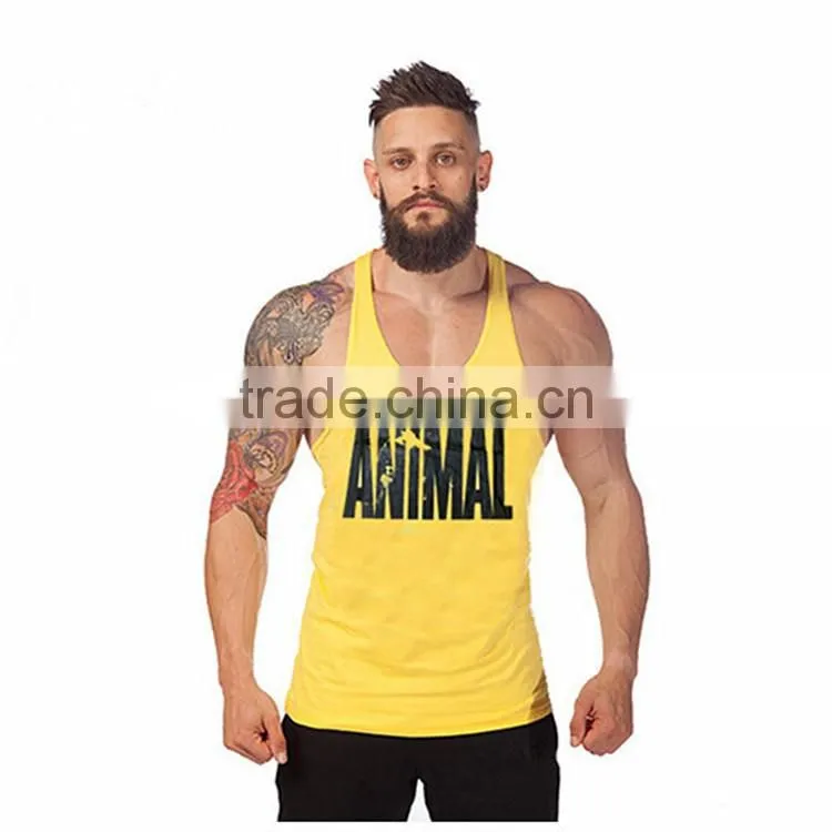 Gym Vest Mens Sleeveless Shirt Bodybuilding Stringers Tank Top Fitness Singlets Sport Undershirt Sport Clothes Cotton Tops