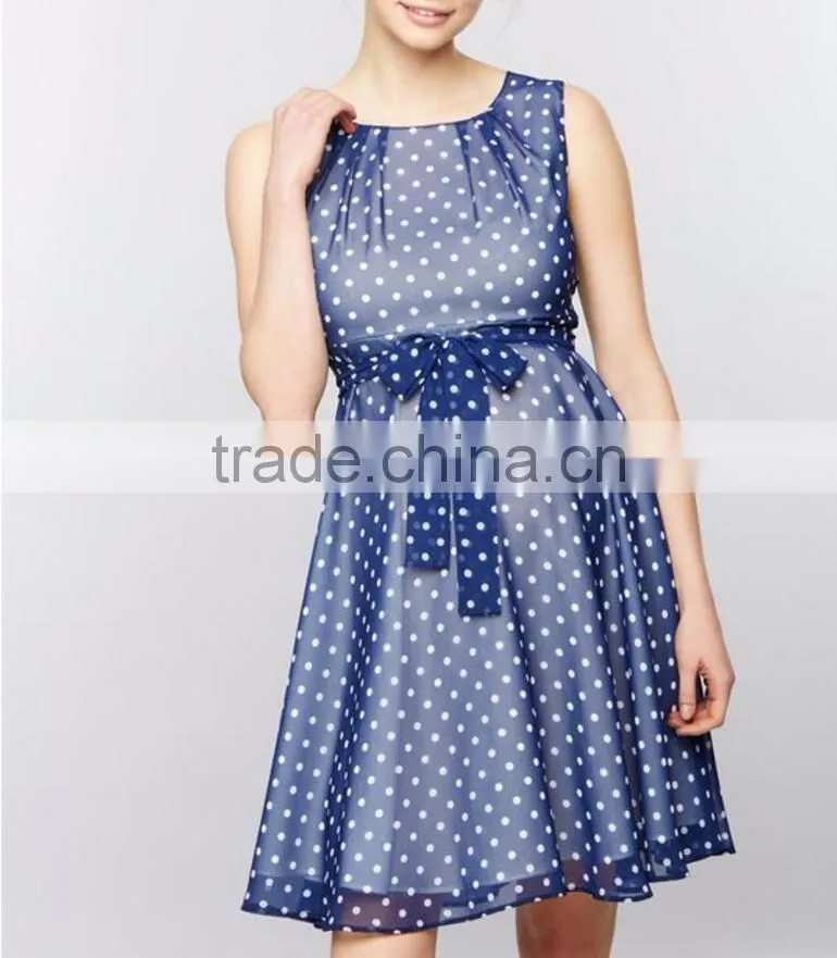 Pregnant women chiffon midi dresses
