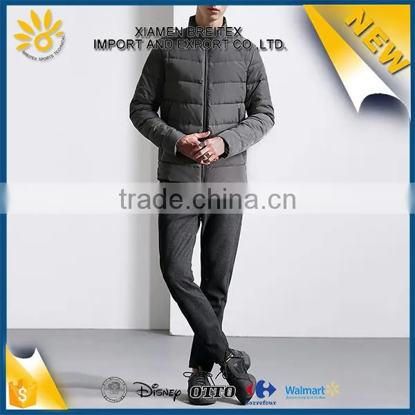 New listing custom nylon windproof ligh weight mens down jacket