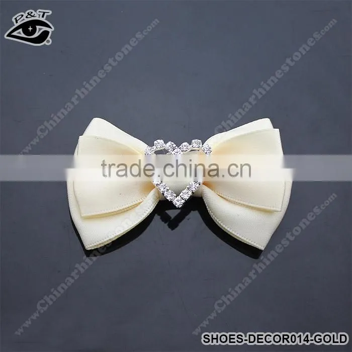 Bowknot Design Ornaments for Ladies Shoes Fabric Bow Accessories for Women Shoes