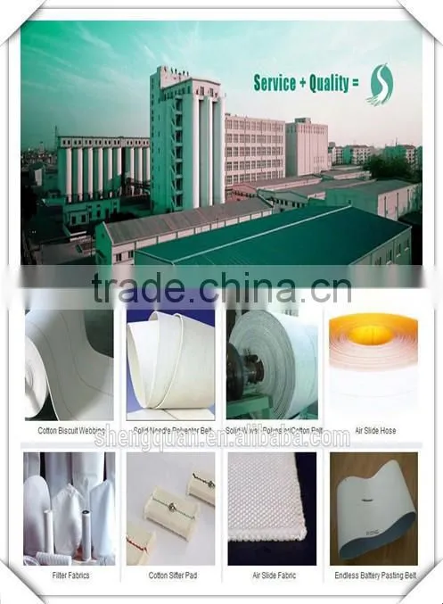 Polyester woven type Airslide pneumatic hose/airslide hose for bulk cement truck/canvas airslide hose