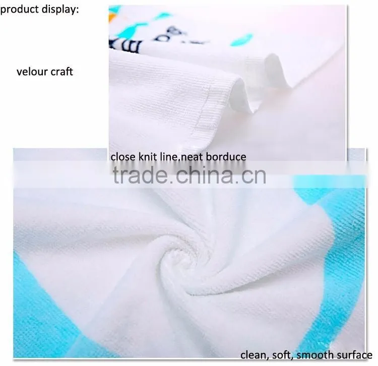 Baby hooded poncho towel robe 100% cotton fabric