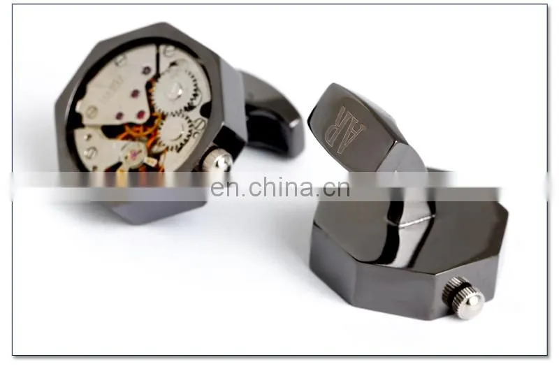 Watch steampunk cufflinks mechanical movement watch cufflinks