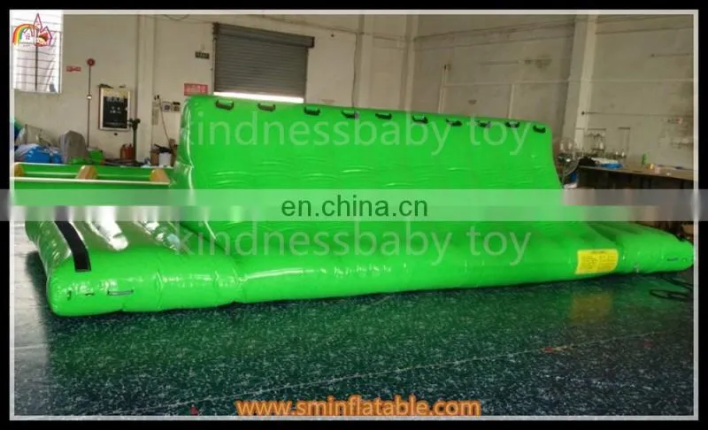 Hot sell inflatable water island, inflatable green floating island for sale