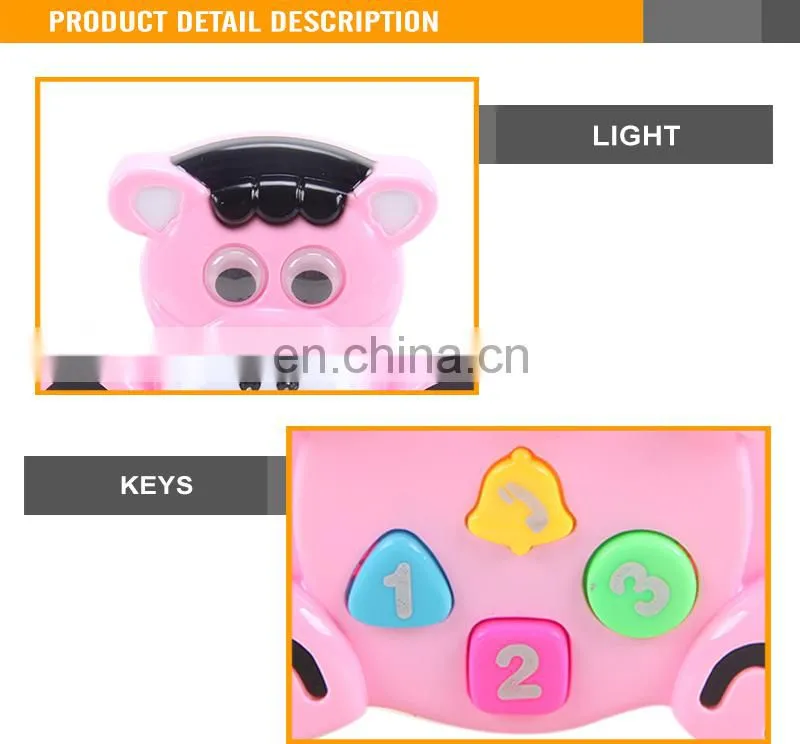 2015 hot selling W/light and music toy keyboard