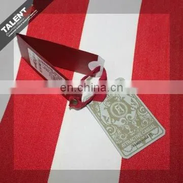 Custom attractive designs casual jeans paper hang tags for apparel garment