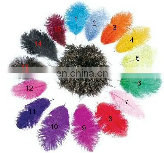 Cheap red single row Ostrich Feather Boa For decoration