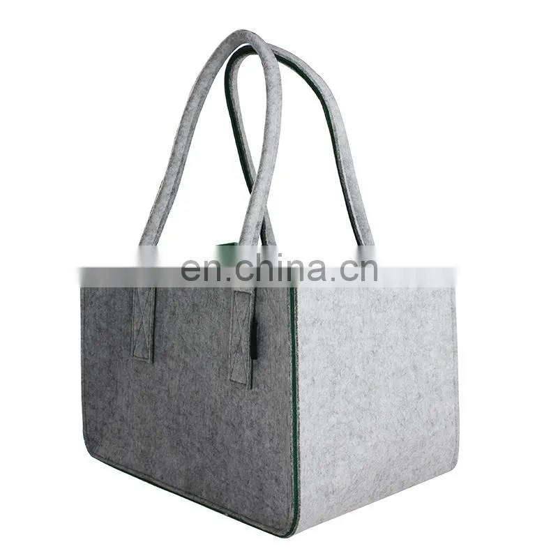 felt handbag custom your own logo packaging white brown kraft gift craft paper bag with ribbon handles printed shopping bags