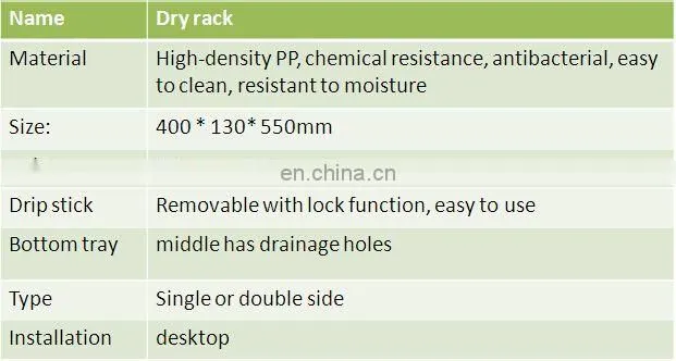 Lab Dripping Drying Rack, Acid and Alkali Resistant Drying Rack