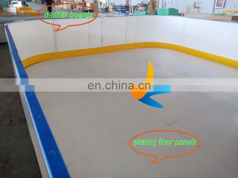 Wear resistance synthetic ice hockey shooting rink skating sheet / barrier / fence