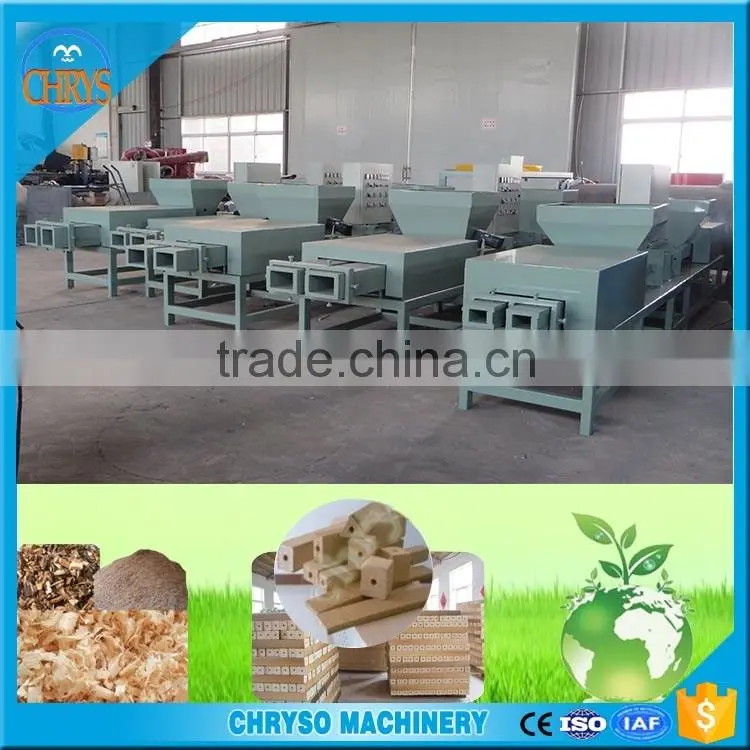 Automatic compressed wood pallet machine | wood pallet block machine | machine to make wood pallet