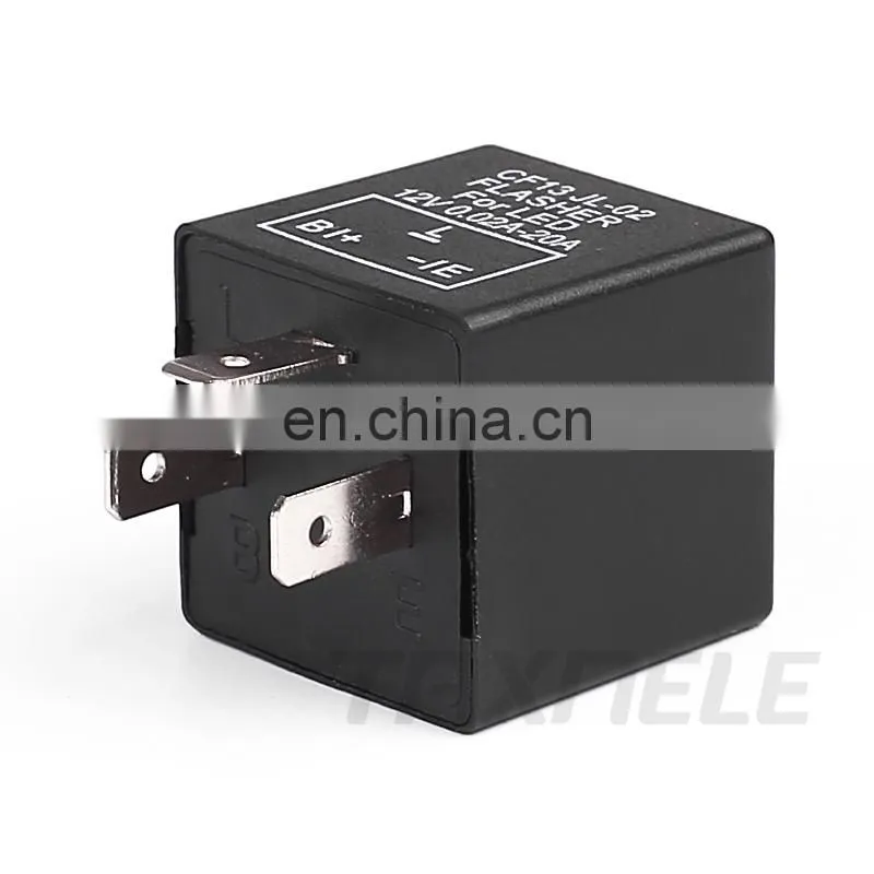 DC 12V Moto LED Turn Signal Flasher Relay Three Gear Frequency Motorcycle Adjustable Speed Flash Relay Accessaries CF13