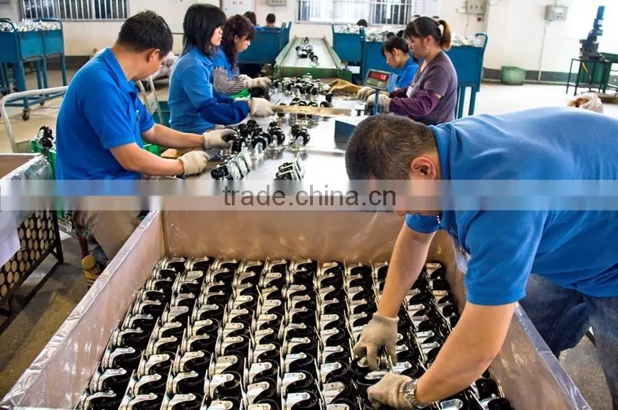 Medium heavy duty PVC caster wheel,threaded rod castor