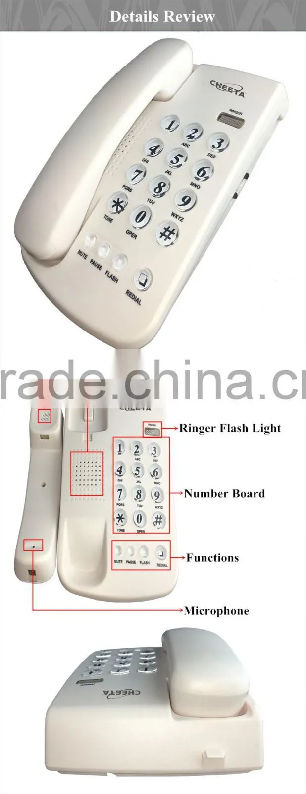 TP corded new telephone model from cheeta