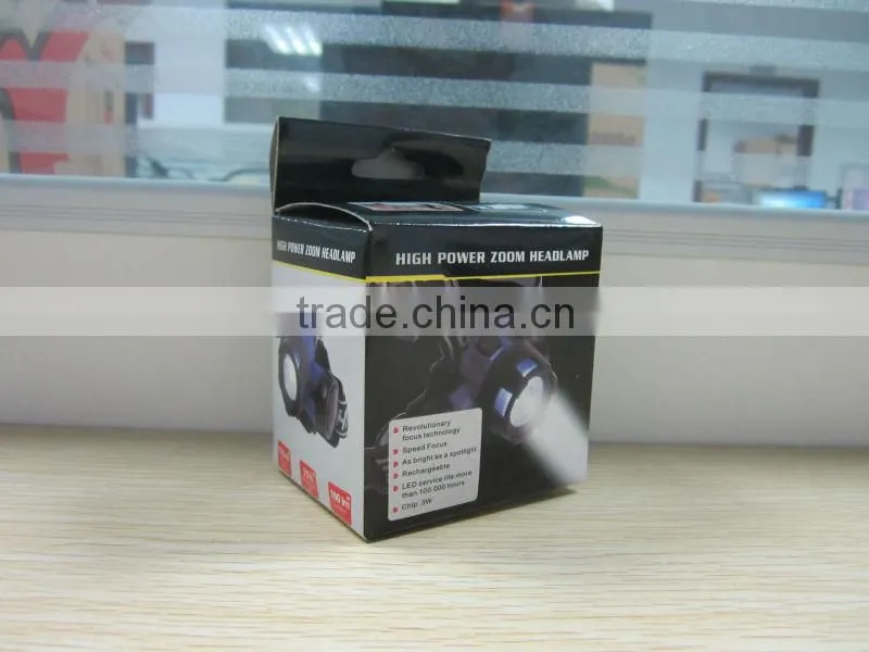 Multifunction Portable 3 x AAA battery climbing fishing hunting flashlight headlight high power zoom headlamp led