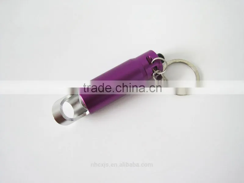 New super bright 3 led keychain flashlight with bottle opener