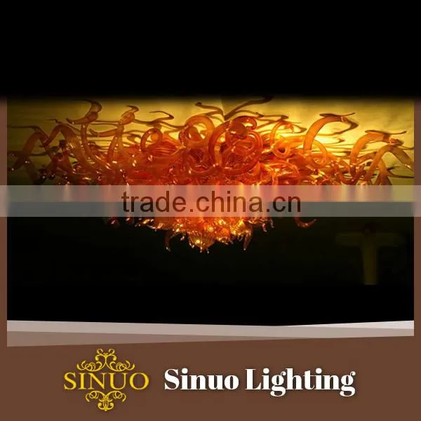 2015 Italian design glass light chandeliers hand blown glass plates