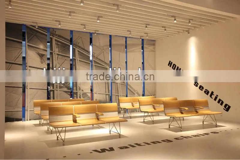 Italy design public area seating bustation Waiting Chair with armrest H60B-3-E
