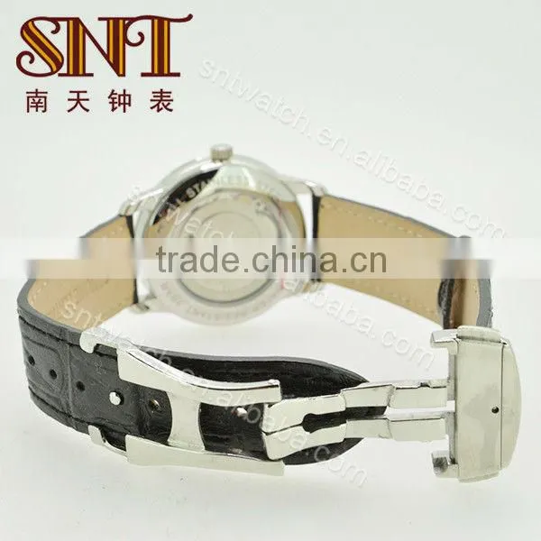 SNT-ME064 mechanical leather watch genuine leather wrap watch