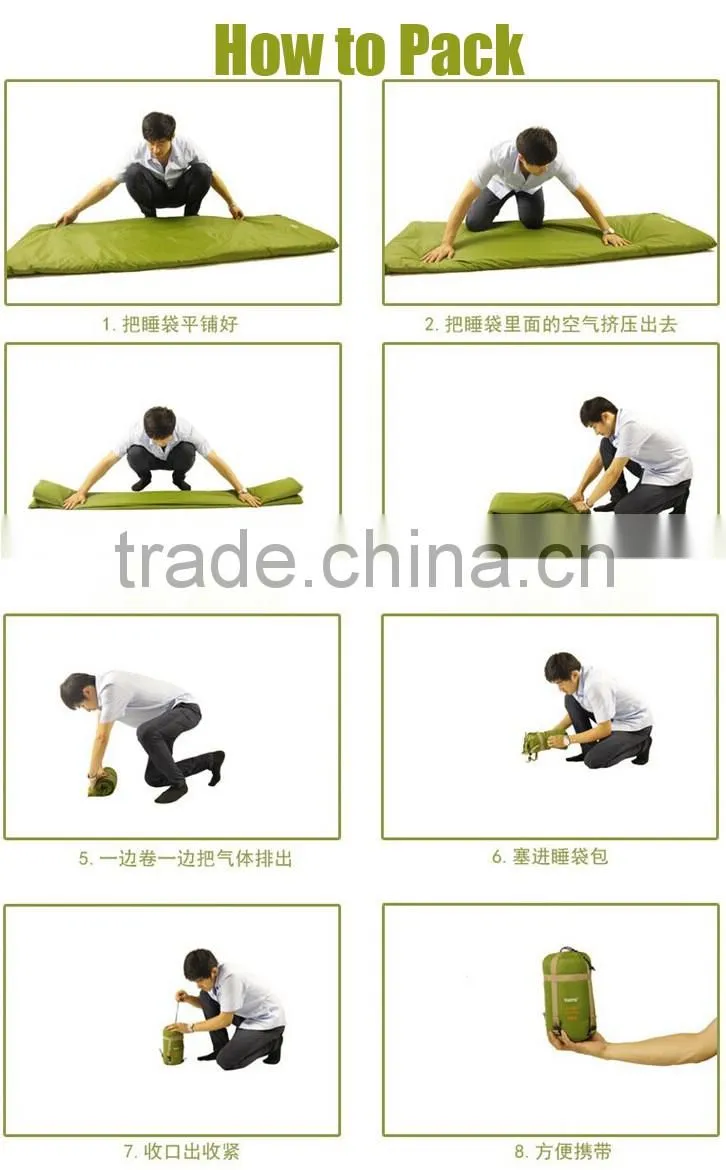 Portable Nylon Envelope Shape Ultralight Sleeping Bag 700g