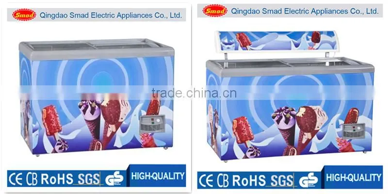 Single solid door single-tempreture mini chest freezer