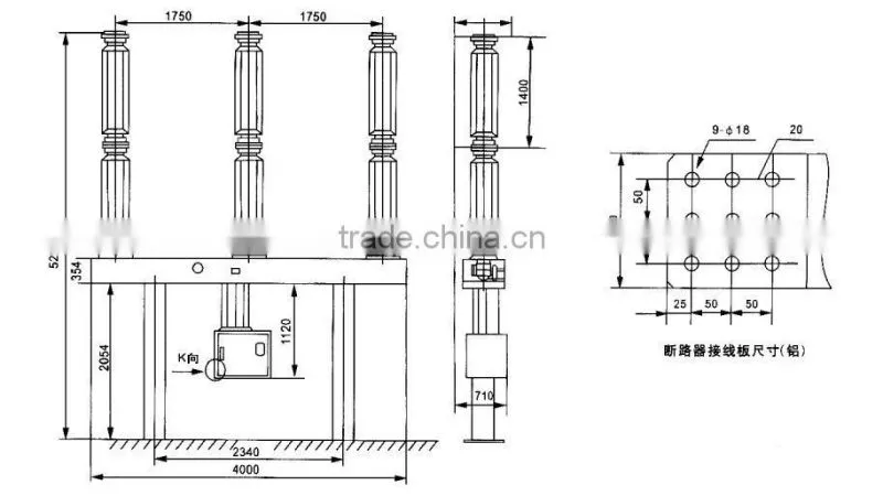 LW36-126 LW72-126 Outdoor High-voltage Sulfur hexafluoride circuit breaker SF6 Circuit Breaker
